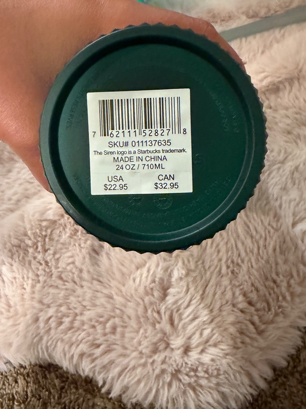 Starbucks Dark Green Reusable Cup Lid - Picture 3 of 3
